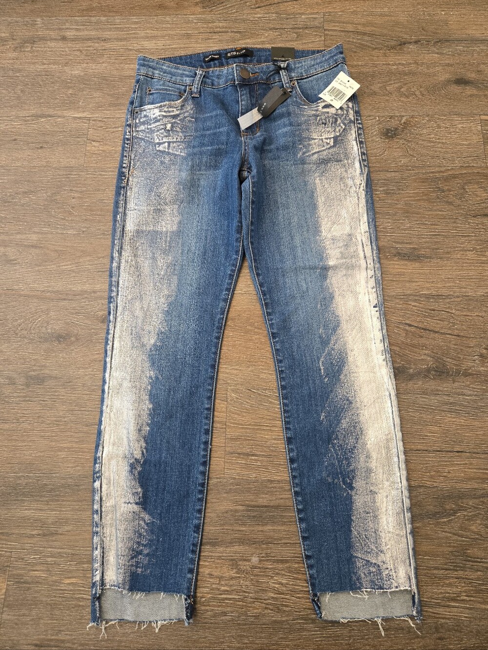 Womens STS Blue Taylor Tomboy Jeans Size 26 2 NWT Blue Denim Relaxed Fit